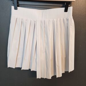 Varley Classic White Mini Skirt